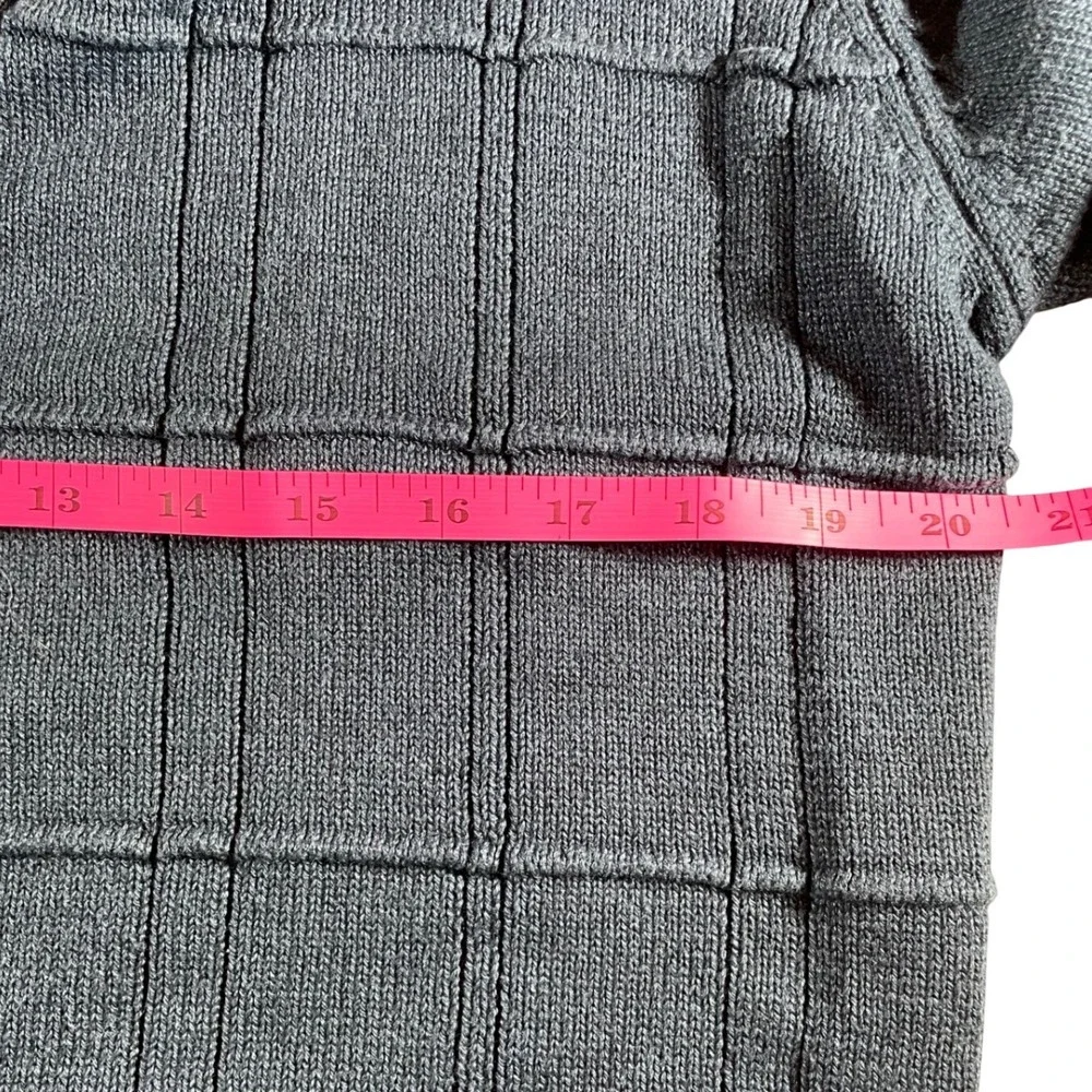 Oscar de la Renta Men Navy Blue  Sweater Button Front L Eclectic Grandpa Coastal